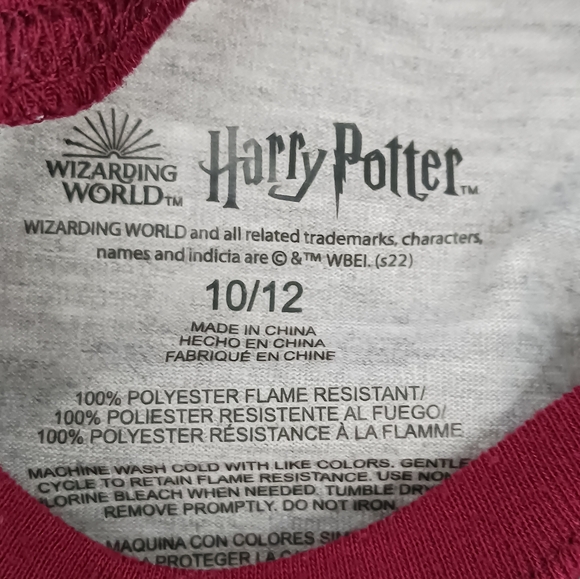Girls Wizarding World Harry Potter Gryffindor Sleep Shirt (Size 10/12) - Picture 2 of 5